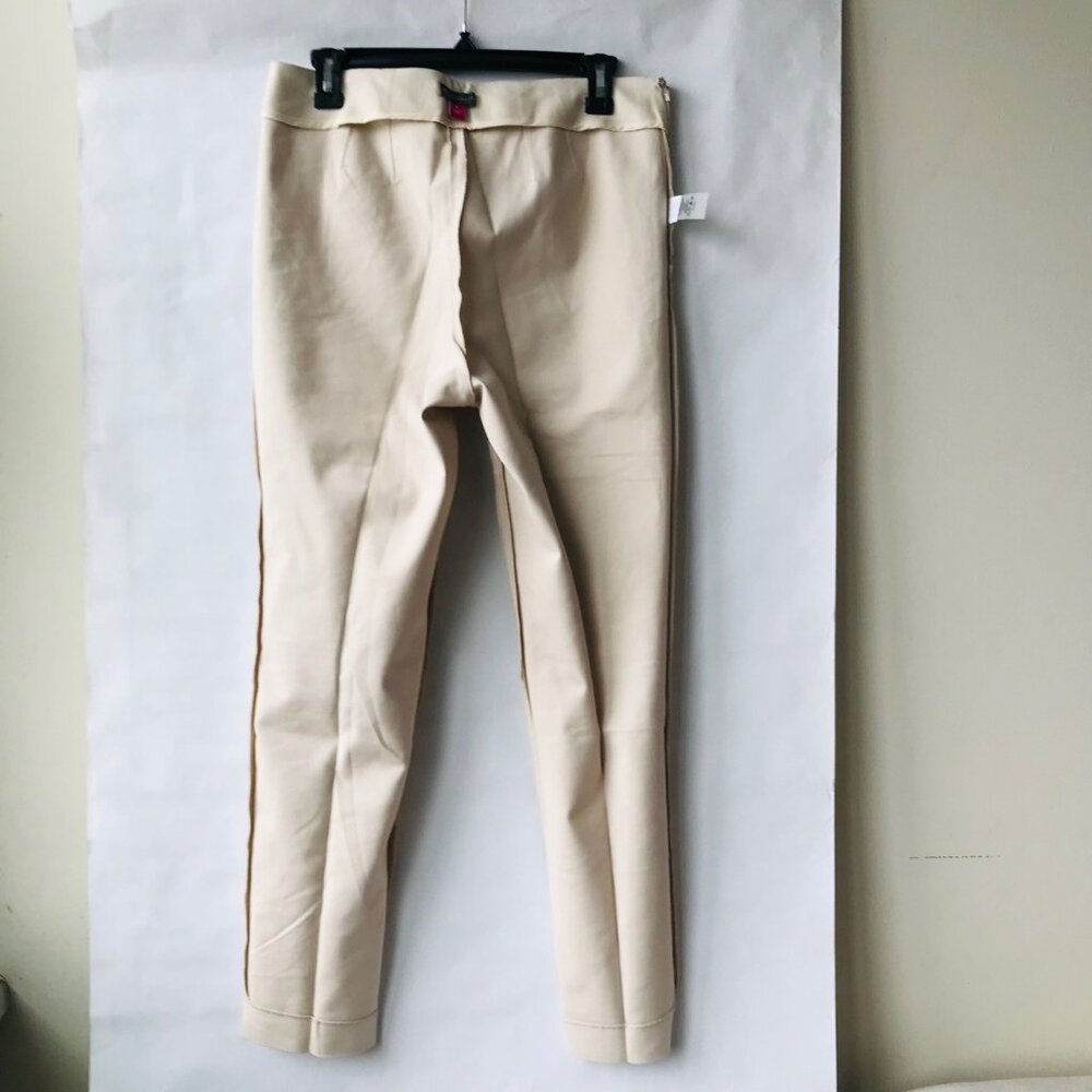 Vince Camuto  Ankle  Pants With Side Zipper Cool Beige Size 8 - Picture 5 of 10